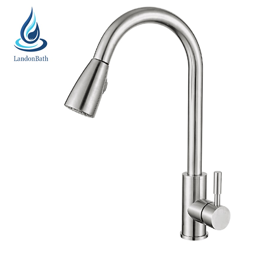 منتجات جديدة حنفية مطبخ 304 أدوات صحية حنفية سحب torneira cozinha monocomando