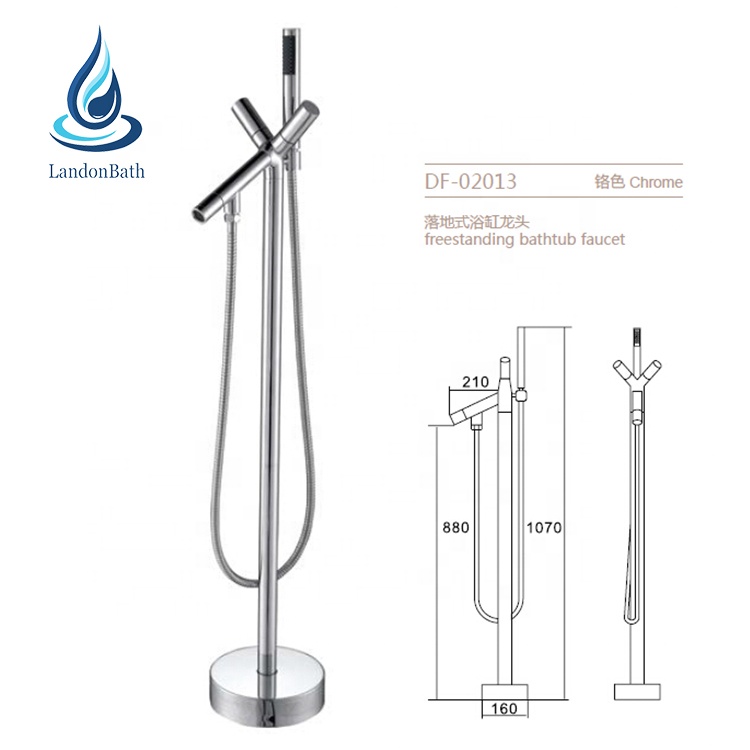 DF-02013 فريد من نوعه من النحاس الأصفر للتجهيزات الصحية للحمام صنبور قائم بذاته