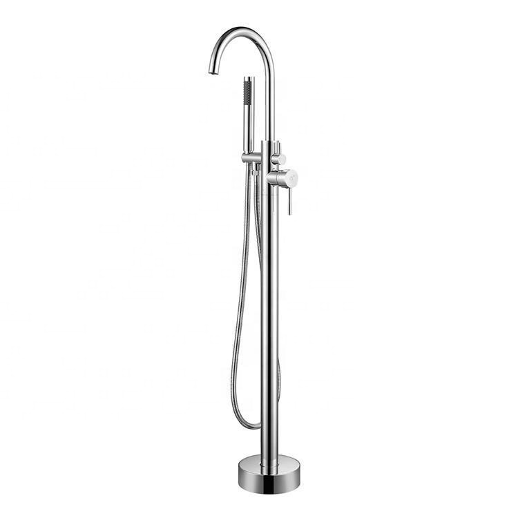 صنبور حوض الاستحمام Cupc with Showerhandle Floor Mount Tub Filler For Showerroom European Style Bathroom Faucet