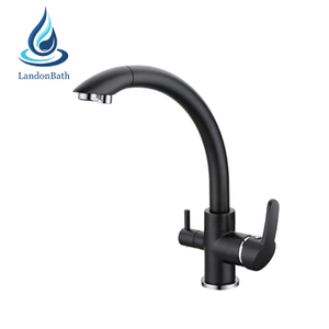 مات العودة ثلاثة اتجاهات المعادن تصفية الصنابير للمطبخ موزع صنبور المياه الحمام الحنفية بالوعة الشرب النقي تنقية الساخنة