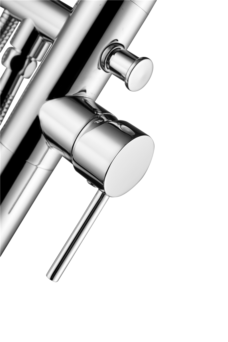 خلاط حوض الاستحمام Bravat Stand Alone Shower S Free Standing Mixers Faucet High Tubs السيراميك حمام Tapwaterheadandstand