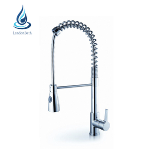 CUPC الربيع النحاس عالية الجودة الفولاذ المقاوم للصدأ المنسدلة رذاذ قابل للسحب سحب لأسفل صنبور المطبخ