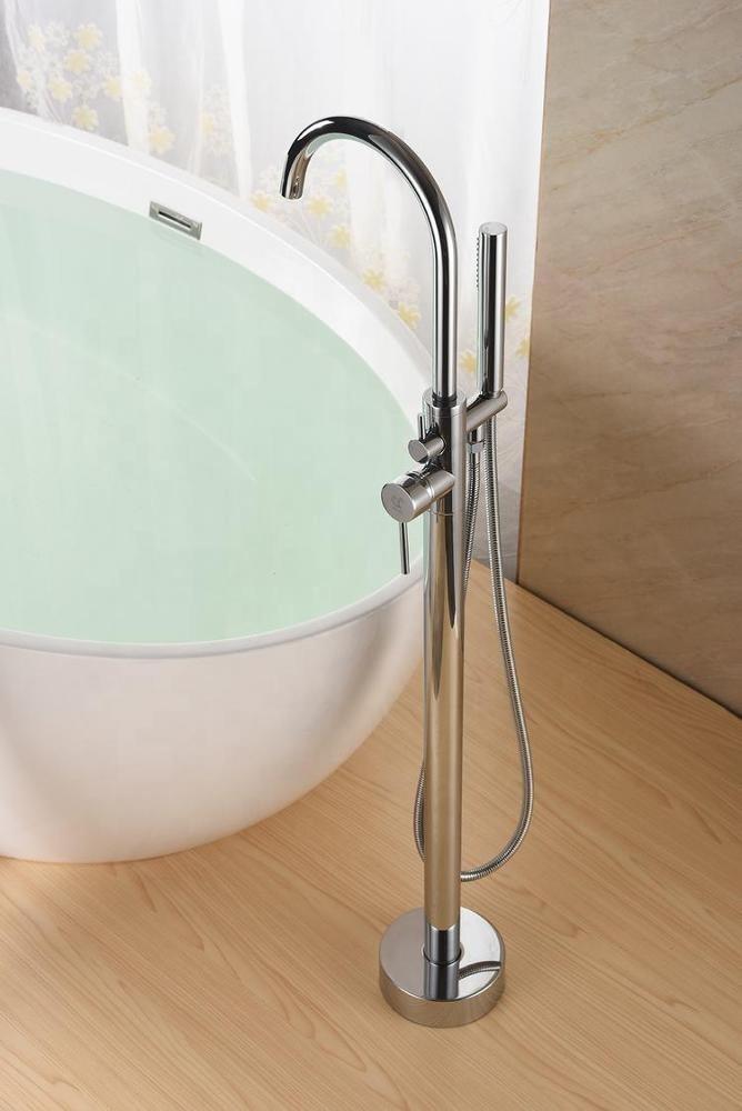 صنبور حوض الاستحمام Cupc with Showerhandle Floor Mount Tub Filler For Showerroom European Style Bathroom Faucet