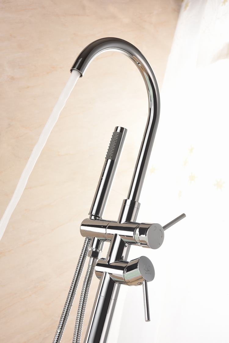 حار بيع Floormount حمام الصنابير حشو النحاس قائما بذاته حوض الاستحمام Tapware للحمامات في الأمازون