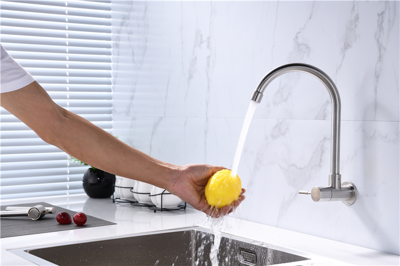 Grifo para lavabo de cocina moderno grifo de agua acero غير قابل للتأكسد