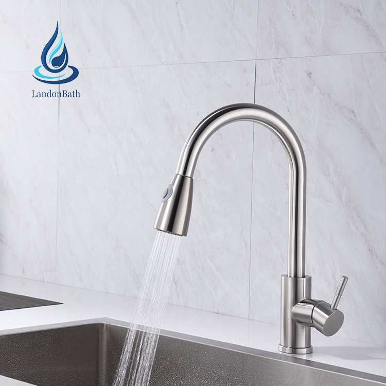 منتجات جديدة حنفية مطبخ 304 أدوات صحية حنفية سحب torneira cozinha monocomando
