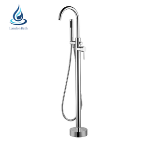خلاط حوض الاستحمام Bravat Stand Alone Shower S Free Standing Mixers Faucet High Tubs السيراميك حمام Tapwaterheadandstand
